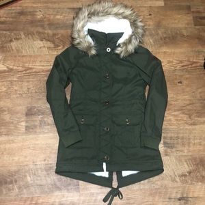 Hollister Olive Green Parka